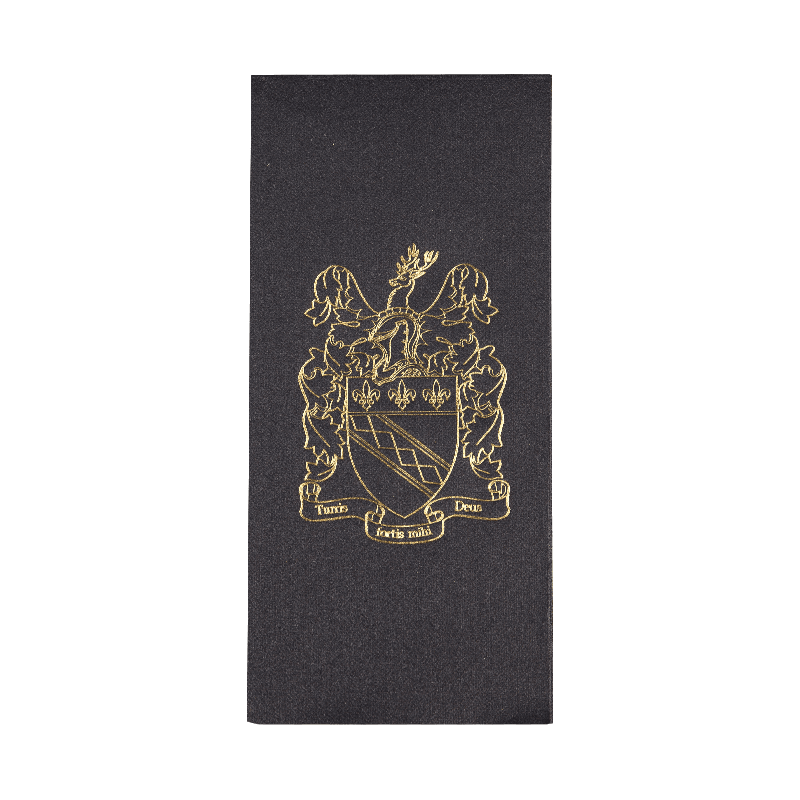 43x30 Soft Black Airlaid Serwetki gorące stemplowanie SJ2302