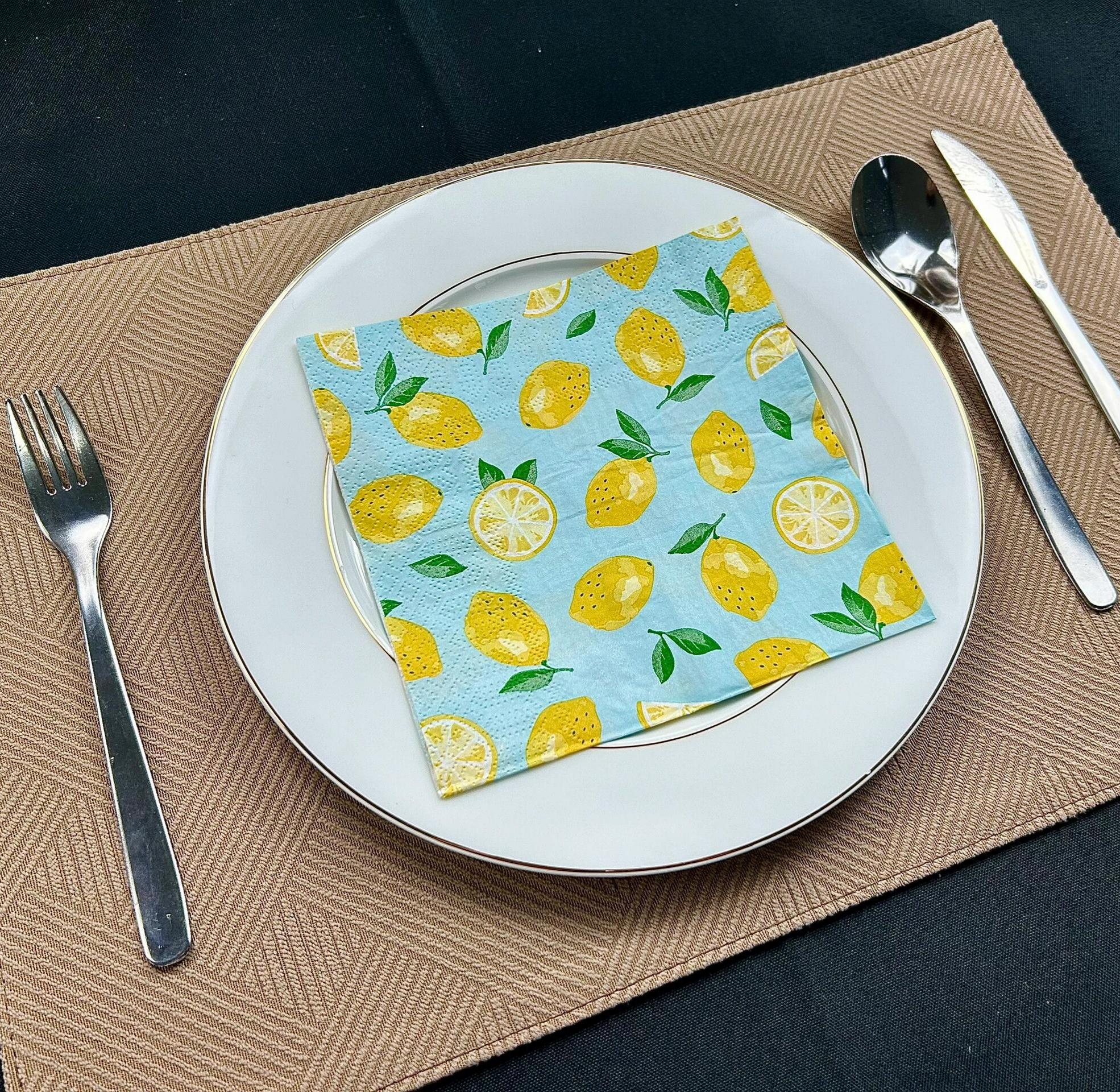 Papier pełnodrukowy 2-warstwowy Serwetki papierowe Friut Pattern