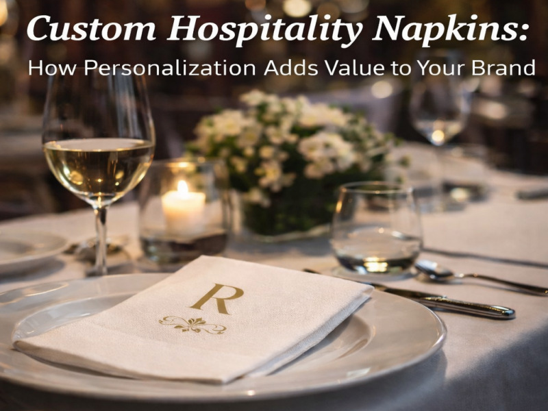 Niestandardowe serwetki hotelowe: jak personalizacja zwiększa wartość Twojej marki